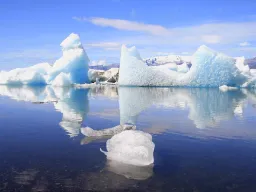 Gletsjerlagunen Jökulsárlón ved Vatnajökull Gletsjerlagunen Jökulsárlón ved Vatnajökull