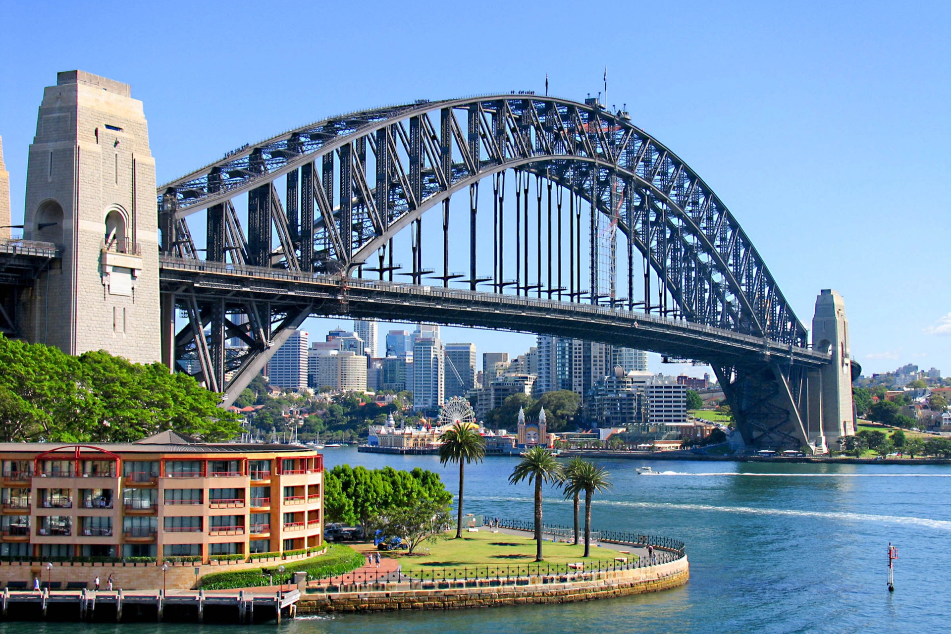 Sydney Harbour Bridge forbinder Sydney centrum med North Shore