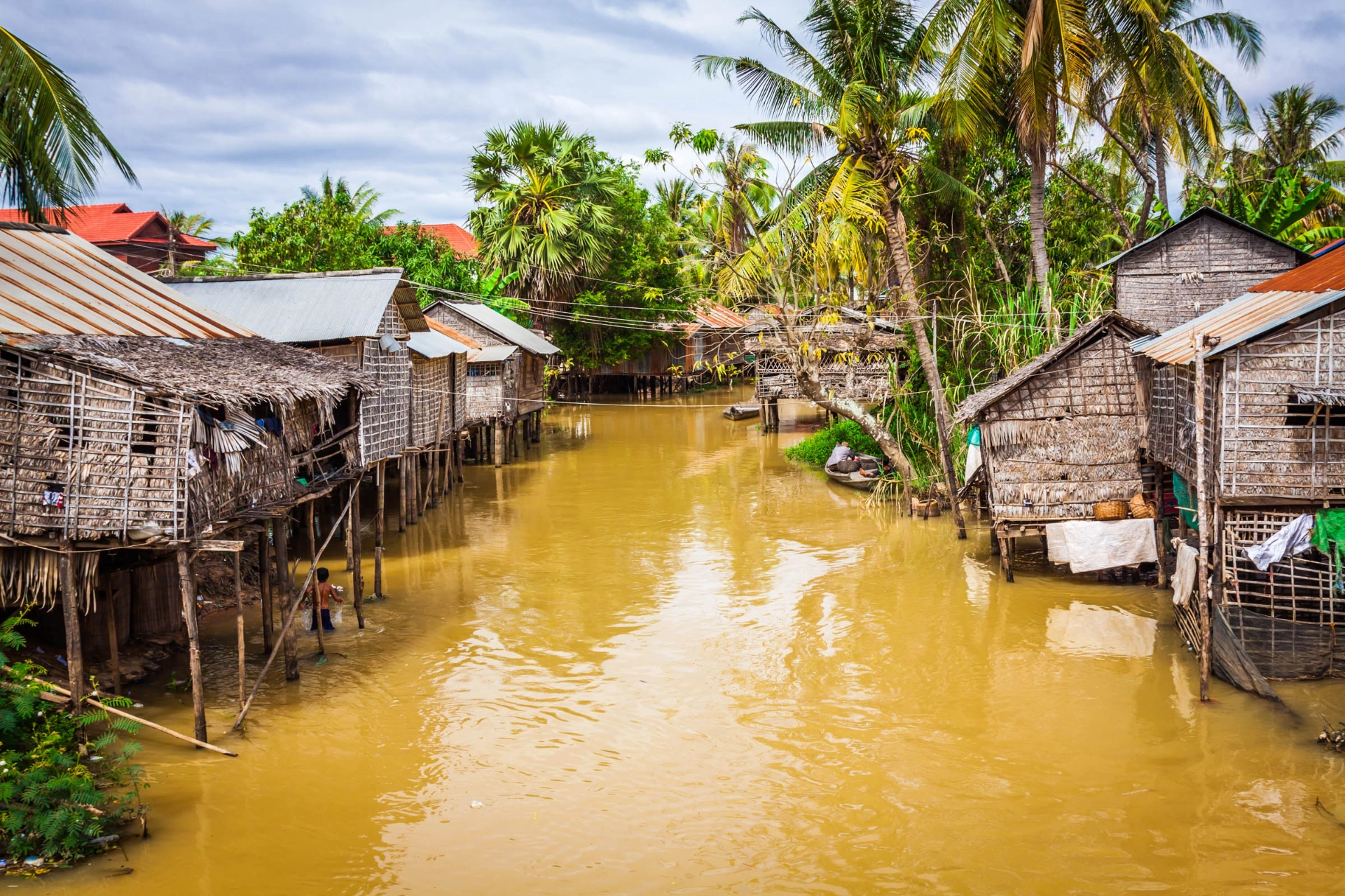 Tonle Sap-søen er en del af Mekongs flodsystem