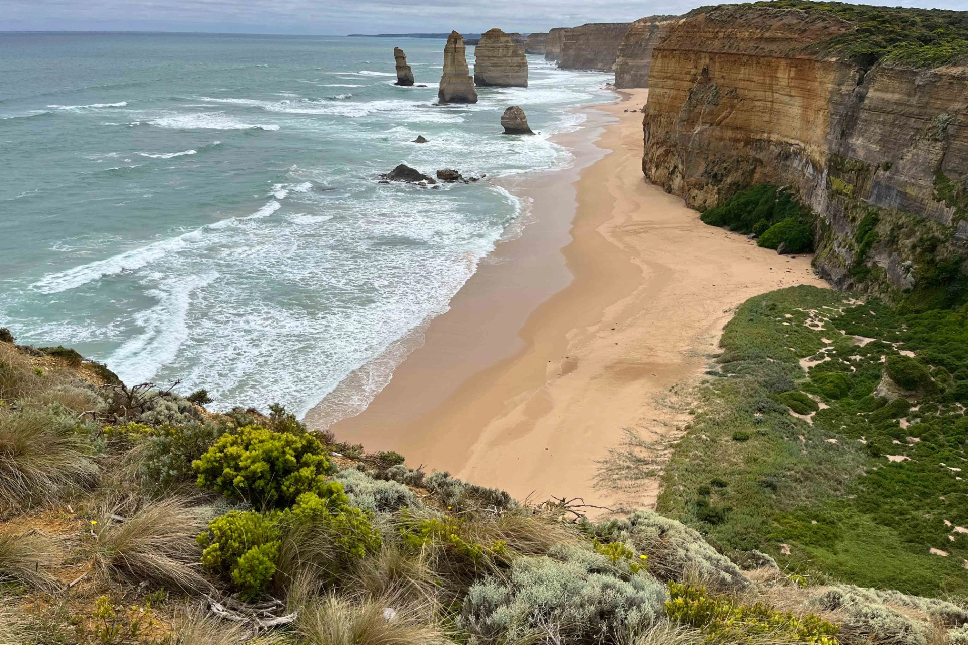 Klippeformationen Twelve Apostles langs Great Ocean Road