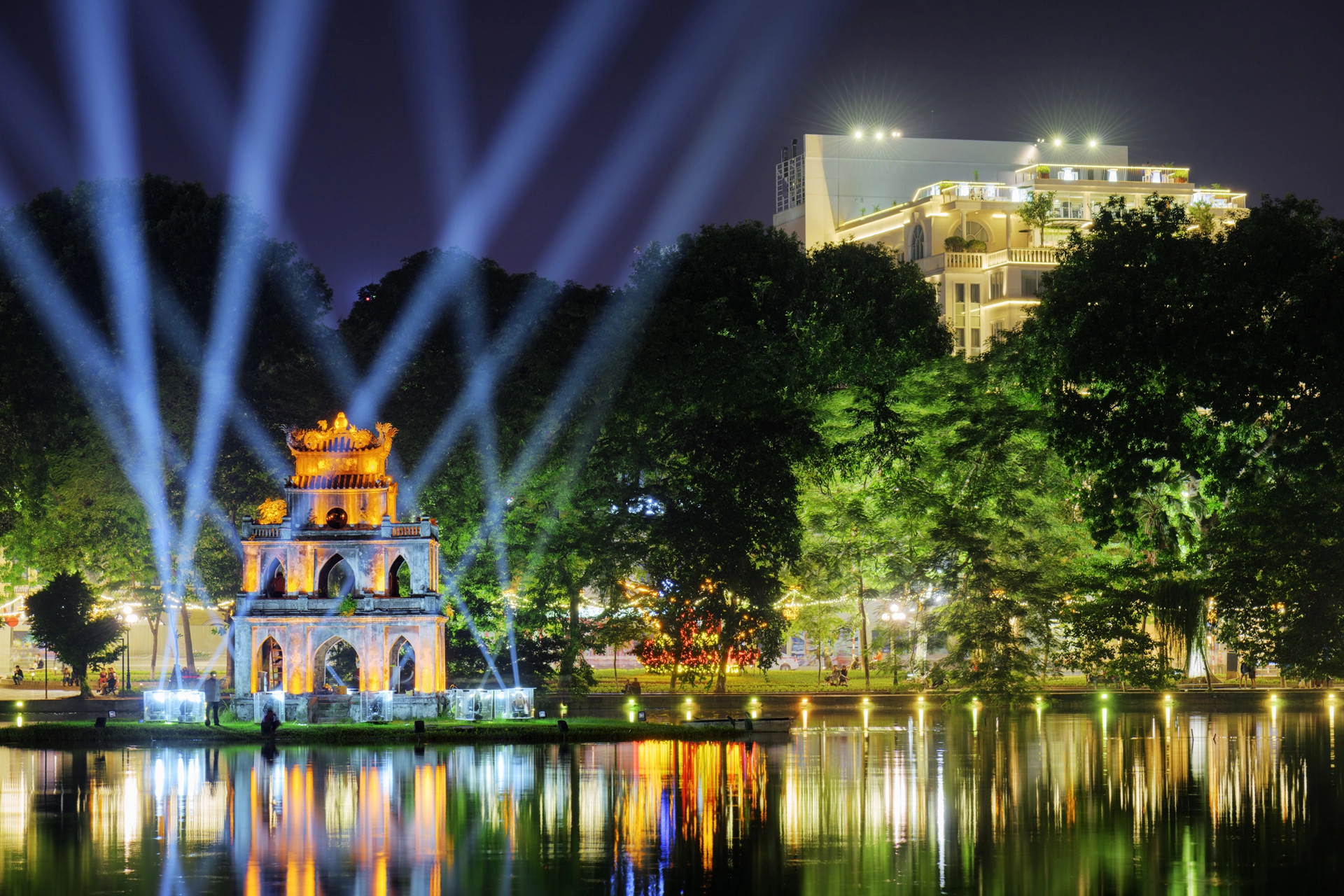 Turtle Tower er et nationalt symbol i Vietnam