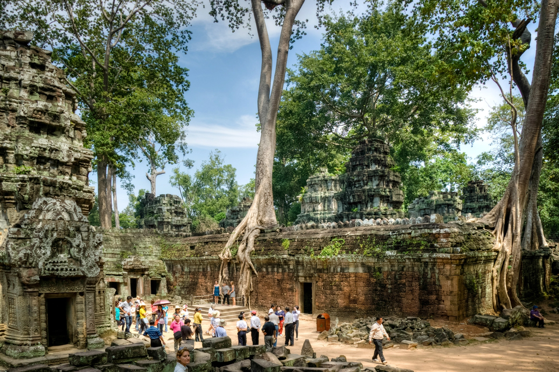 Tempel i Siem Riep, Cambodja