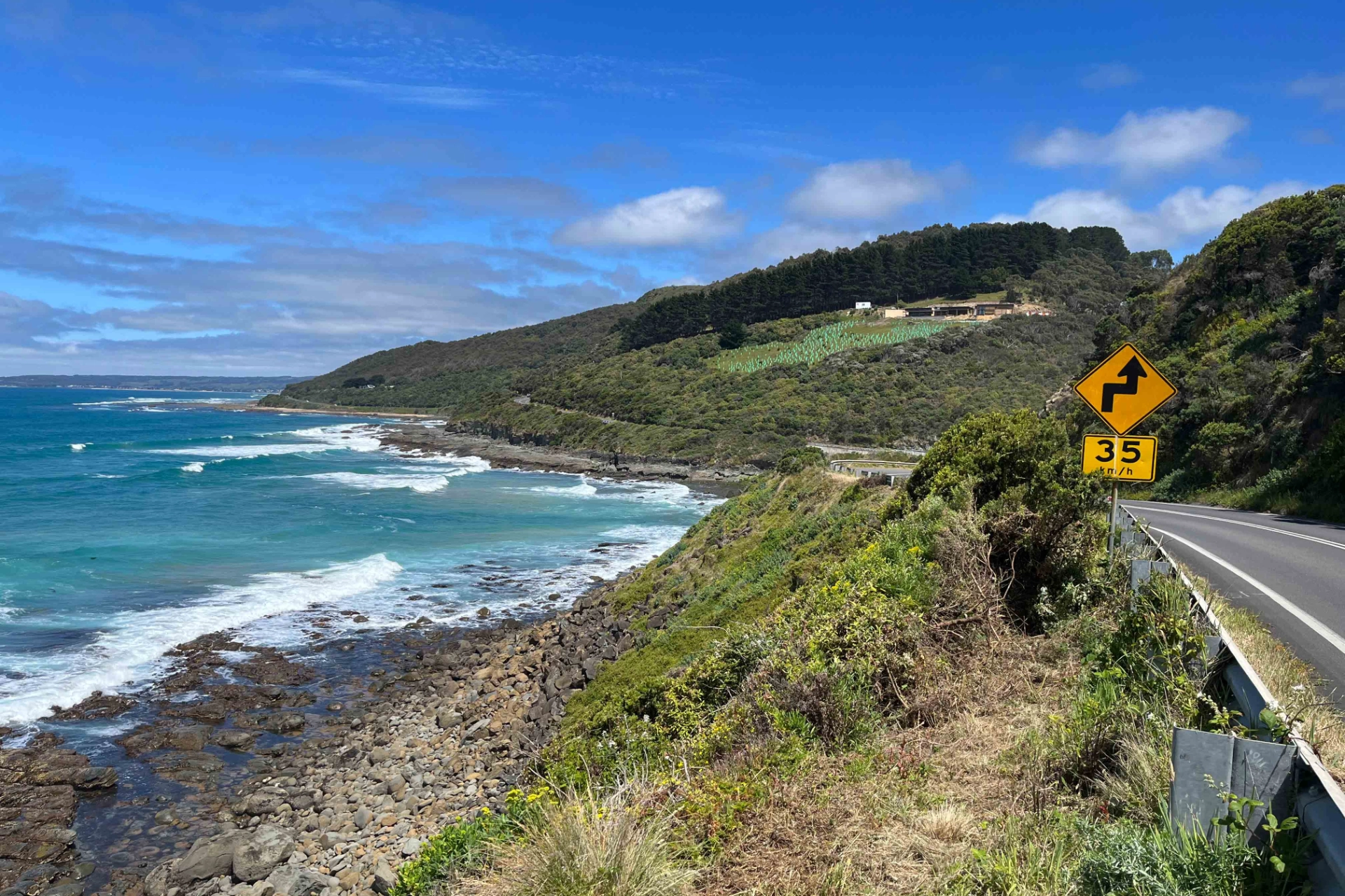 Great Ocean Road er ca 240 km lang