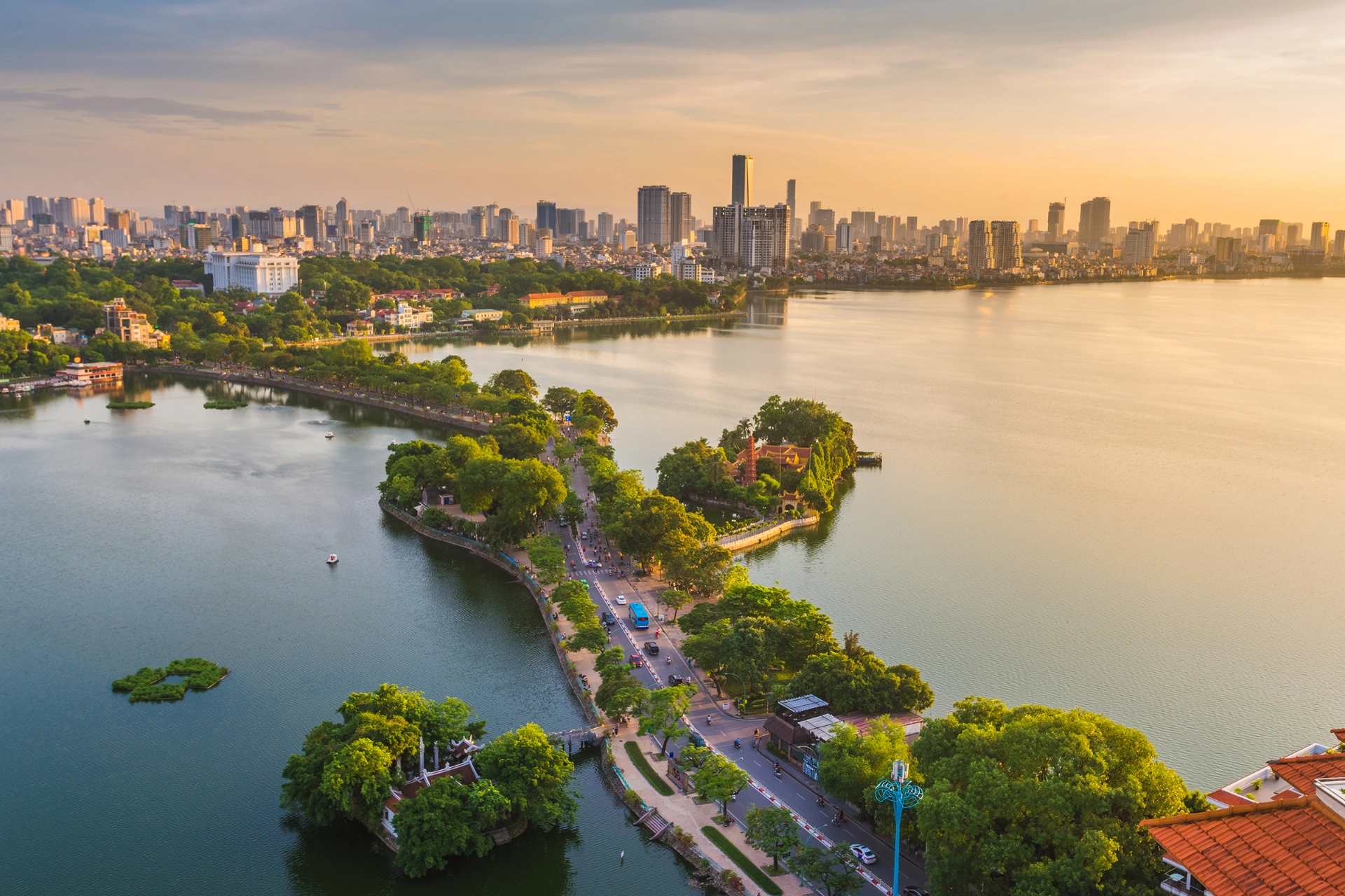 Luftfoto over Hanoi