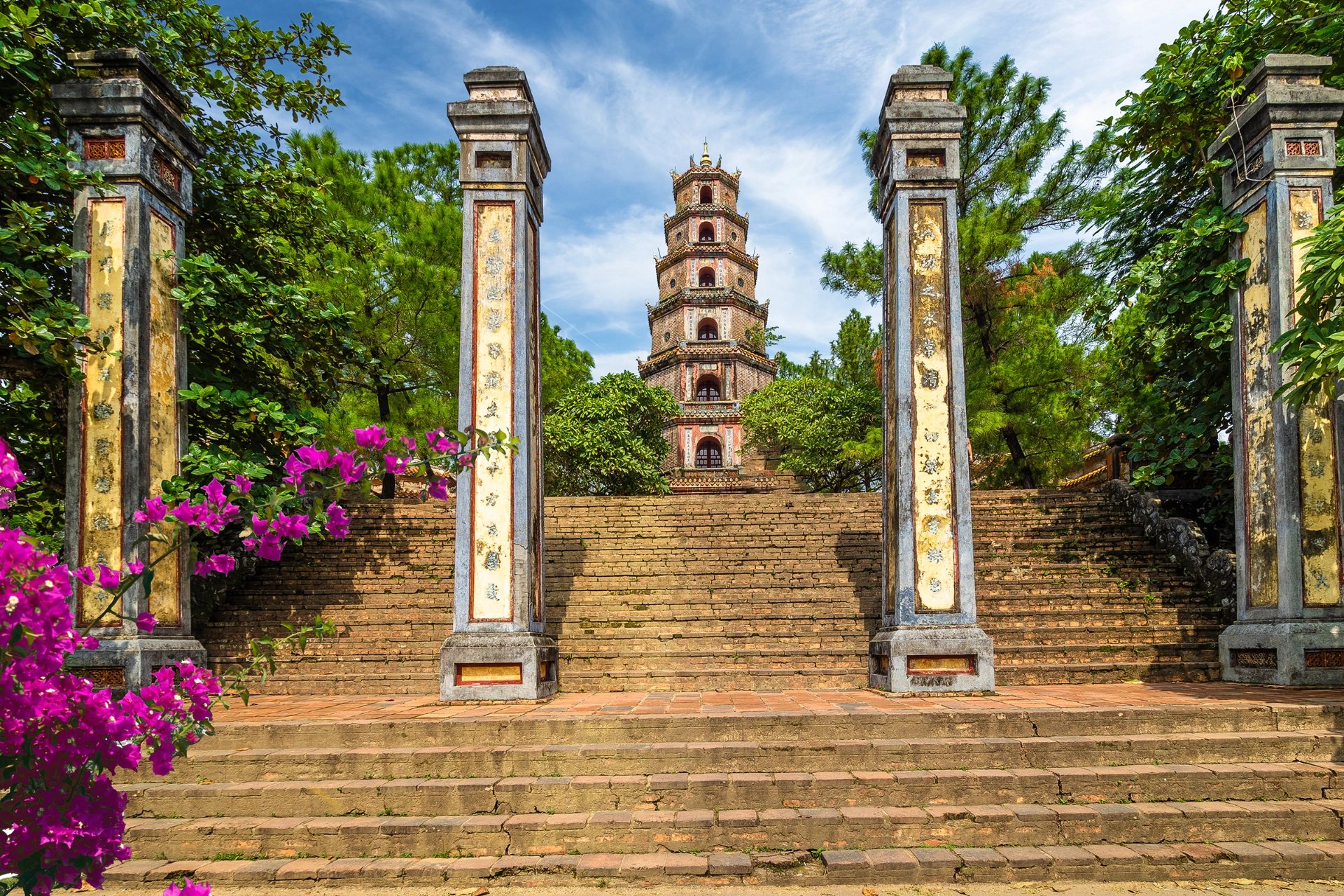 Thien Mu-pagoden i Huế