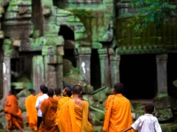 Tempel i Siem Riep, Cambodja