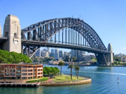 Sydney Harbour Bridge forbinder Sydney centrum med North Shore