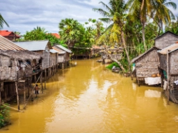 Tonle Sap-søen er en del af Mekongs flodsystem