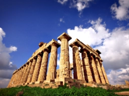 Ruin i den berømte Tempeldal I Agrigento