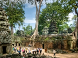 Tempel i Siem Riep, Cambodja