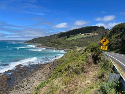 Great Ocean Road er ca 240 km lang