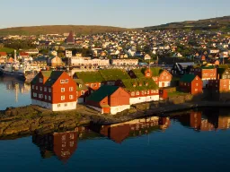 Solnedgang over Tórshavn Solnedgang over Tórshavn