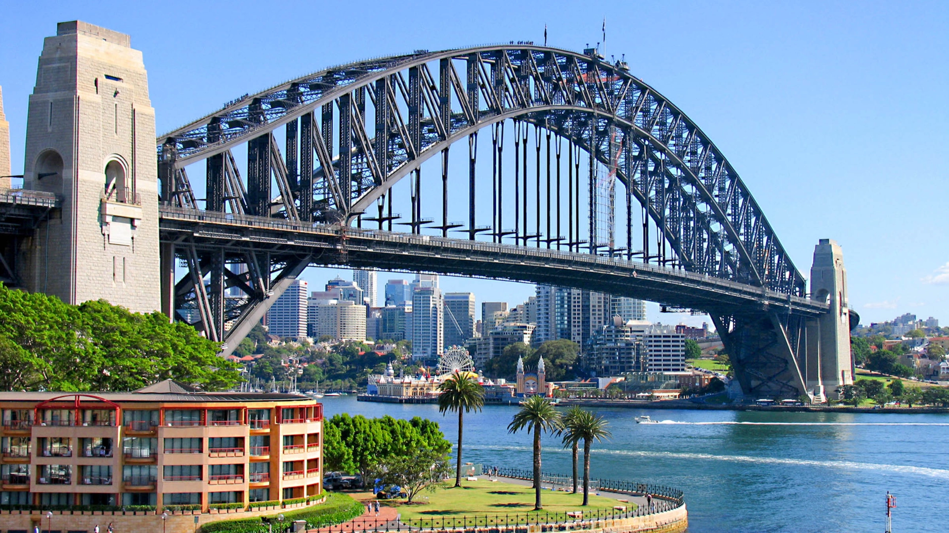 Sydney Harbour Bridge forbinder Sydney centrum med North Shore